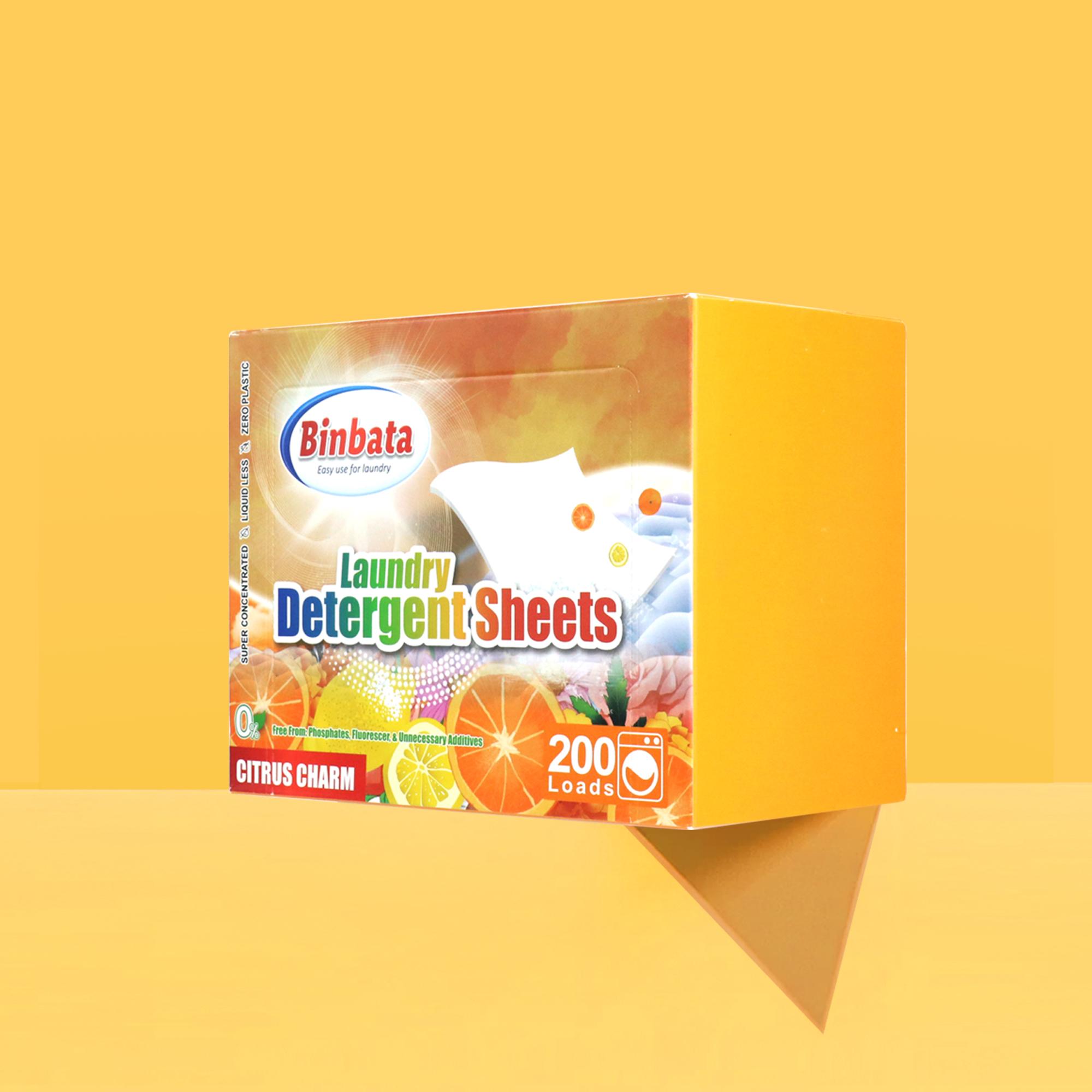 Laundry Sheets 100 count Citrus Scent