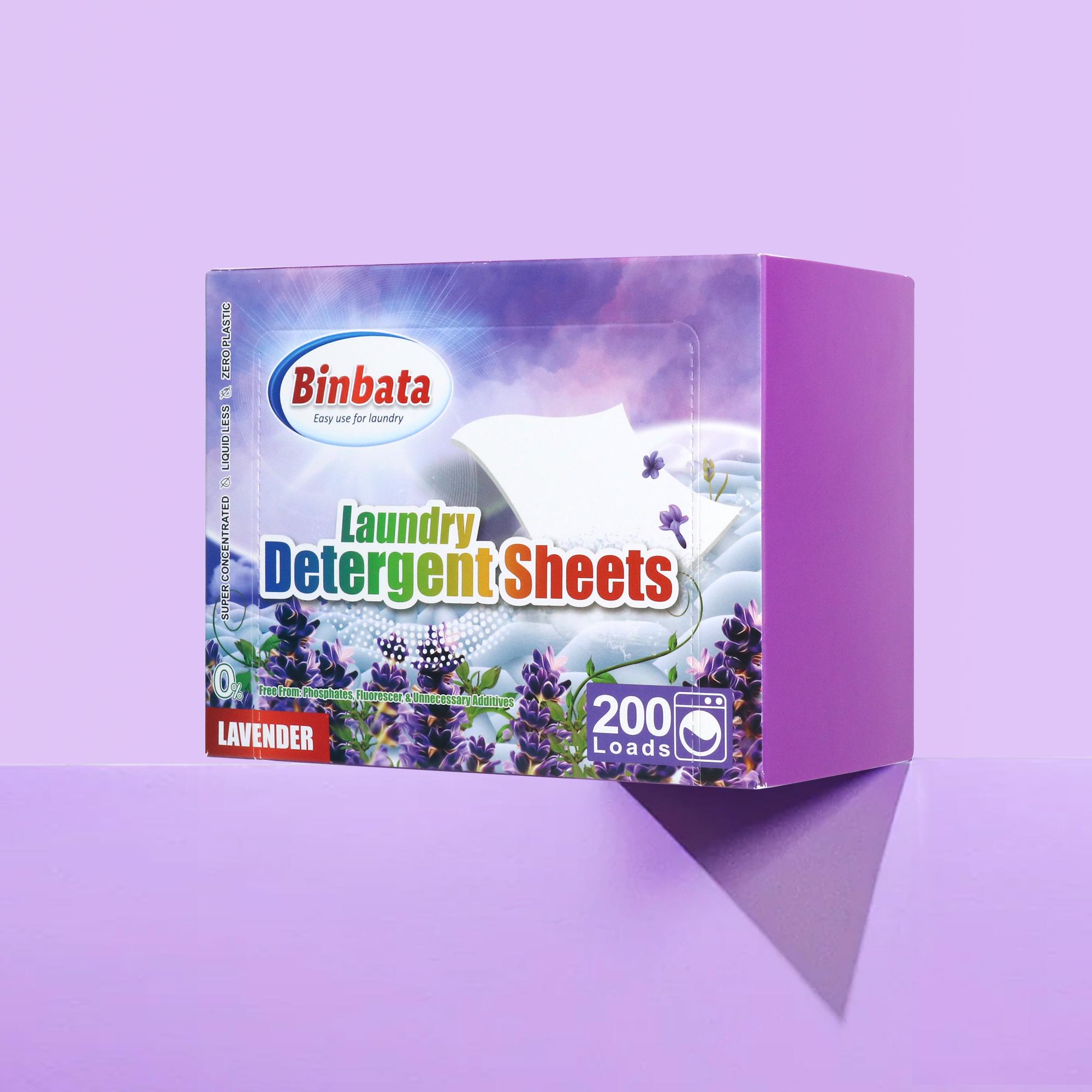 Laundry Sheets 100 count Lavender scent