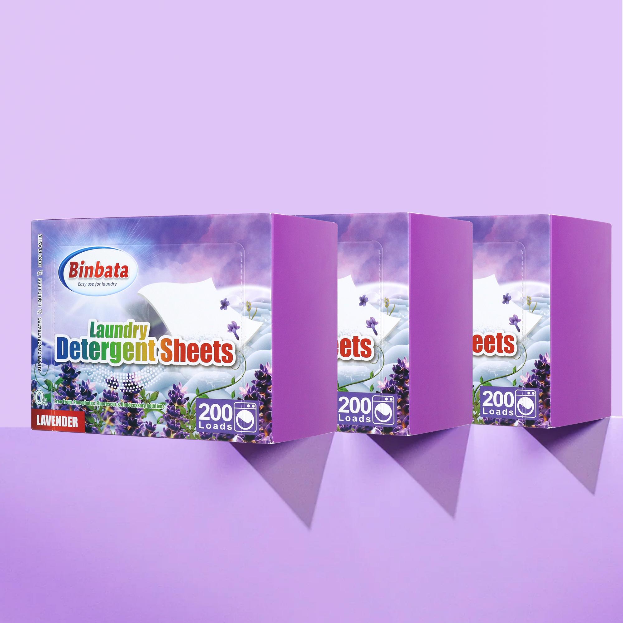 Laundry Sheets 100 count Lavender scent