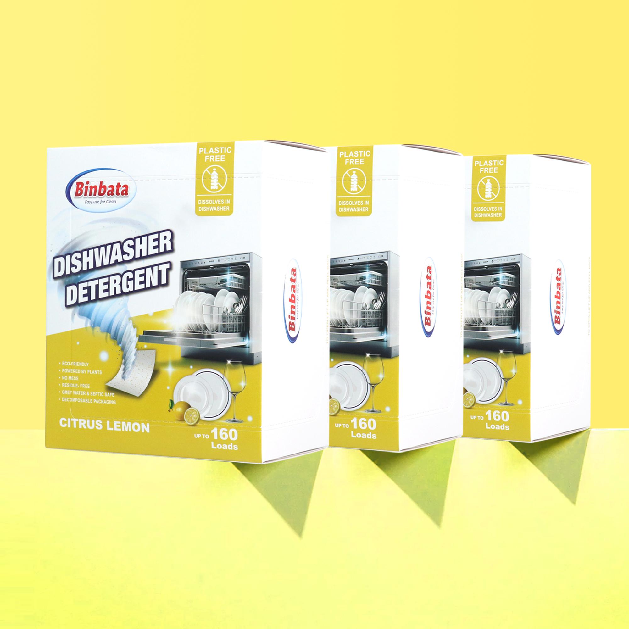 Eco Dishwashing Sheets 80 count Citruslemon scent