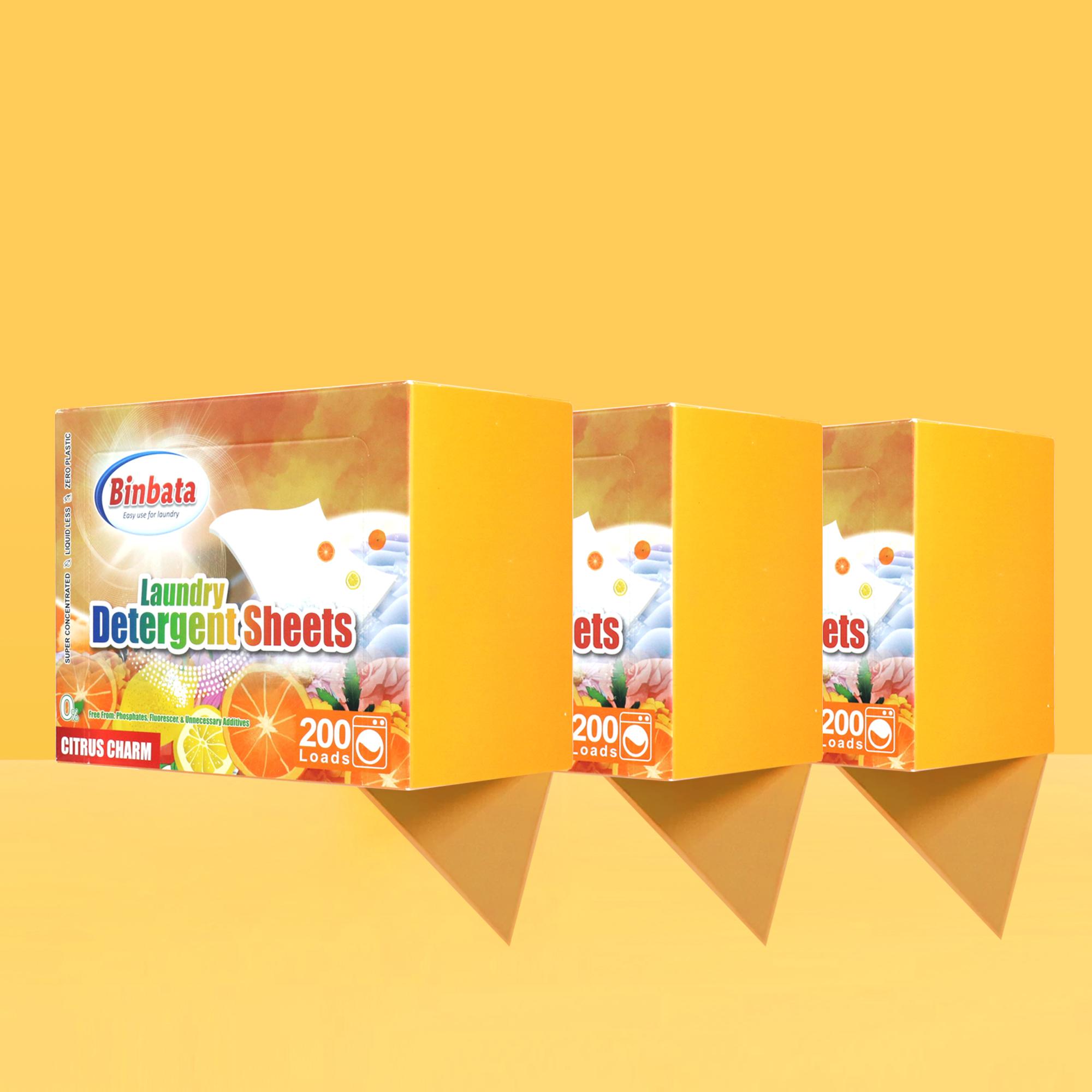 Laundry Sheets 100 count Citrus Scent