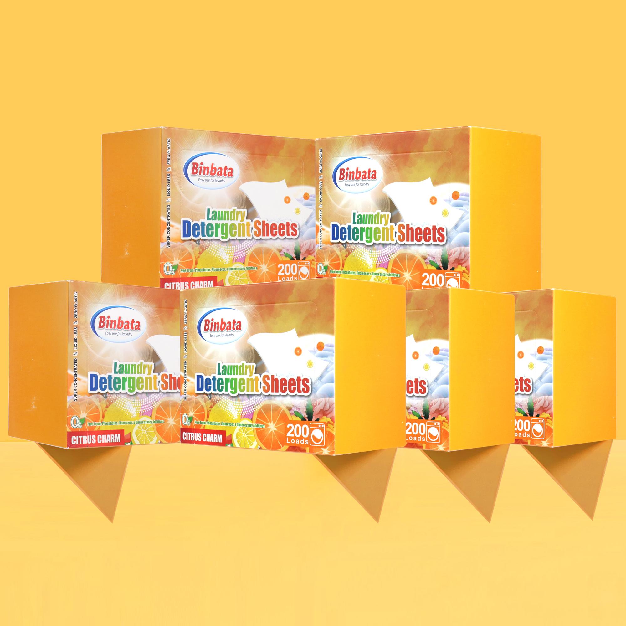 Laundry Sheets 100 count Citrus Scent