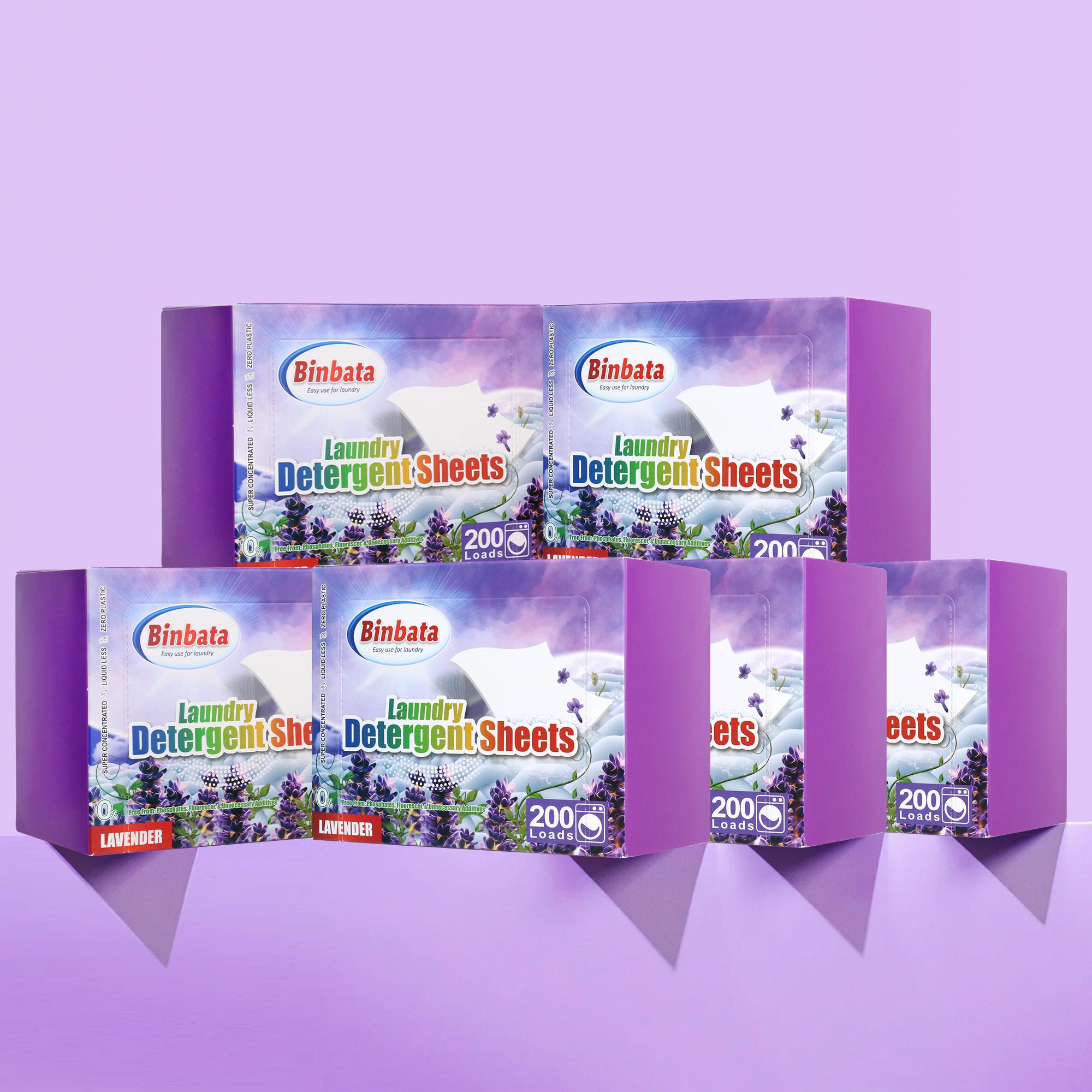 Laundry Sheets 100 count Lavender scent