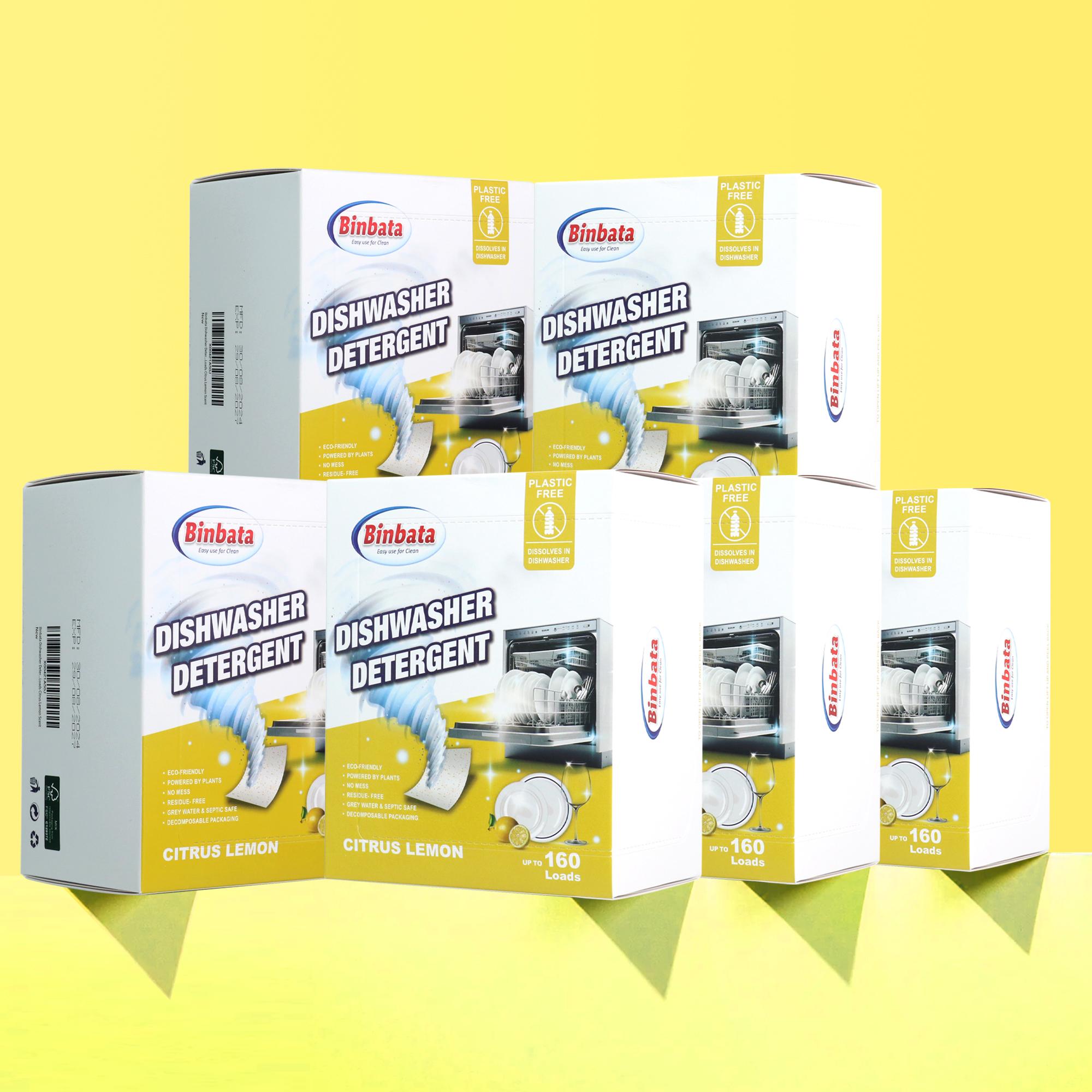 Eco Dishwashing Sheets 80 count Citruslemon scent